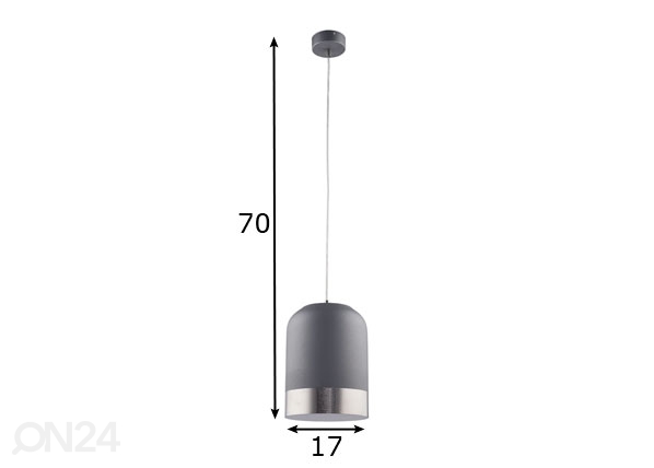 Подвесной светильник Dixon Silver размеры
