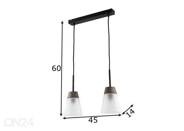 Подвесной светильник Domino-2 2 размеры