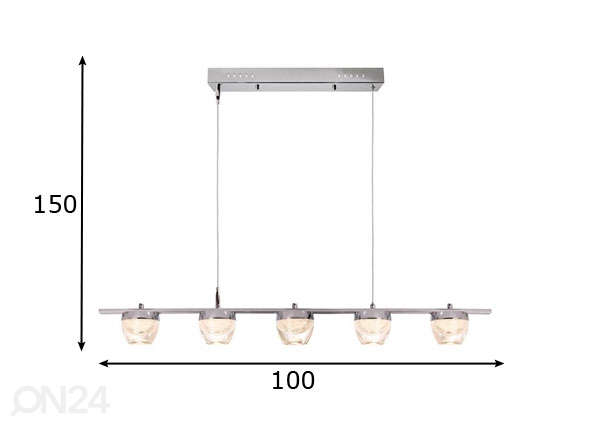 Подвесной светильник Doradus V LED размеры