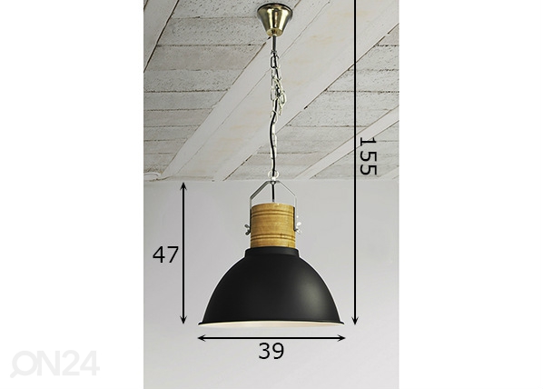 Подвесной светильник Duncan Ø39 cm размеры
