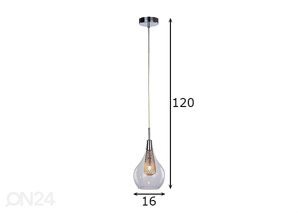 Подвесной светильник Elektra 1 размеры