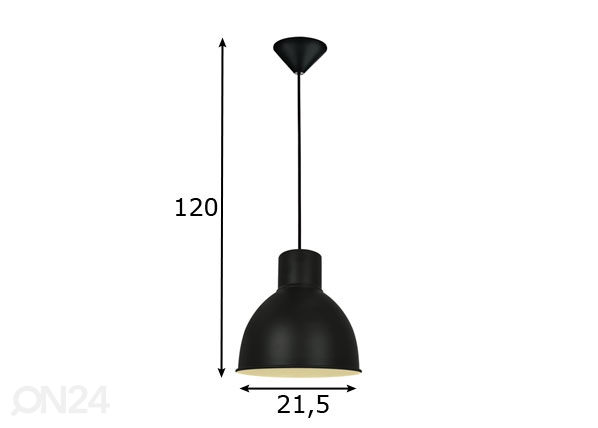 Подвесной светильник Elstra Black размеры