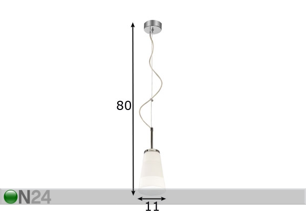 Подвесной светильник Fargo Ø 11 см размеры