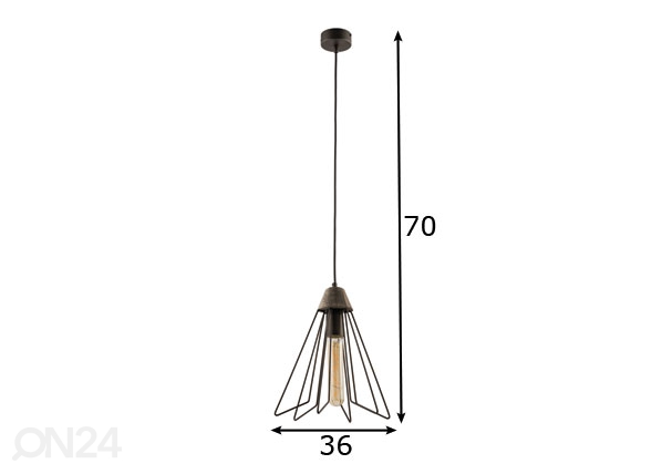 Подвесной светильник Fil-2 Ø 36 см размеры