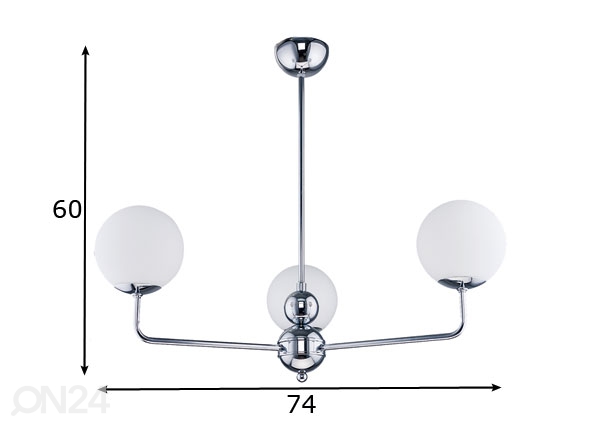 Подвесной светильник Filoma 3 размеры