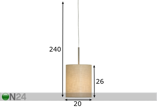 Подвесной светильник Flow-L размеры