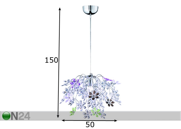 Подвесной светильник Flower размеры