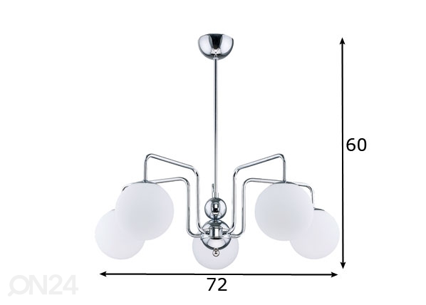 Подвесной светильник Goja 5 размеры