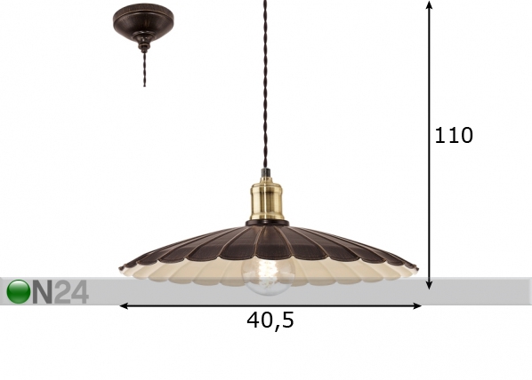 Подвесной светильник Hemington размеры