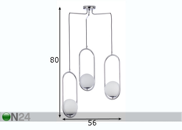 Подвесной светильник Igon Chrome 3 размеры