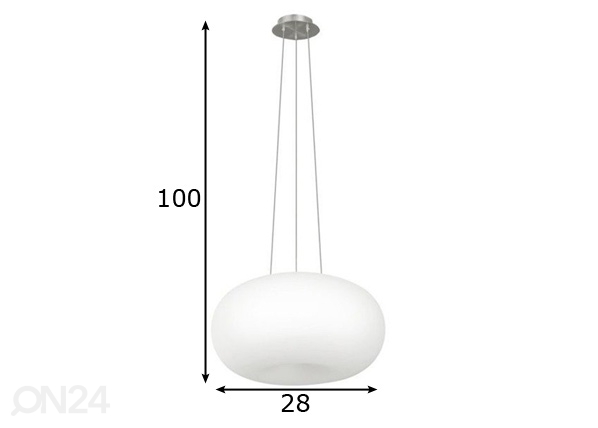 Подвесной светильник Inez Ø28 см размеры