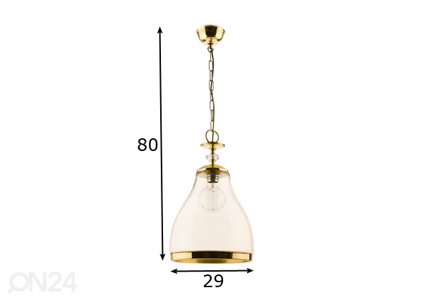 Подвесной светильник Isla Amber размеры
