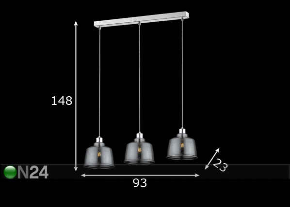 Подвесной светильник Ivo 3A размеры