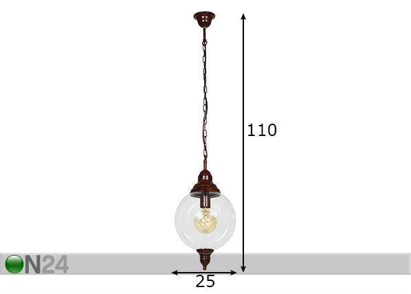 Подвесной светильник Jafa размеры