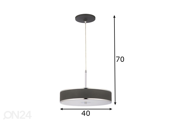 Подвесной светильник Jazz-2 Ø 40 см размеры