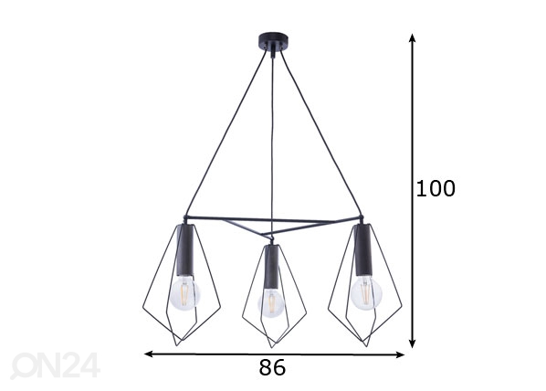 Подвесной светильник Kair-3 3 размеры