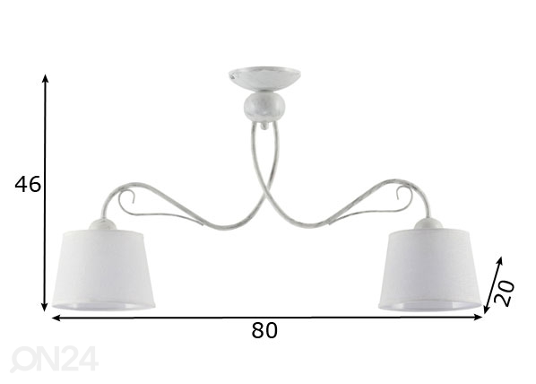 Подвесной светильник Kamelia-3 2 размеры