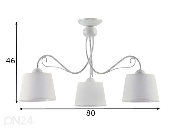 Подвесной светильник Kamelia-3 3 размеры