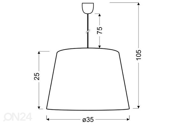 Подвесной светильник KAREN размеры