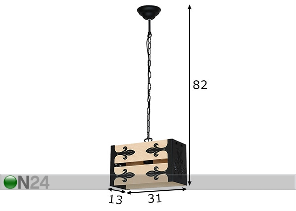 Подвесной светильник Karo размеры