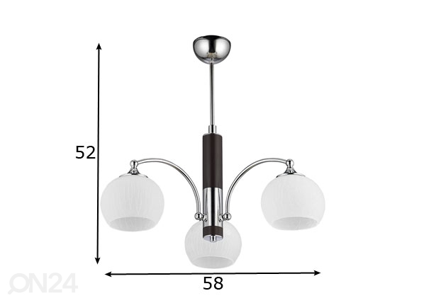 Подвесной светильник Largo-2 3 размеры
