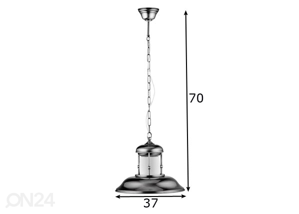 Подвесной светильник Liv Silver Ø 37 см размеры