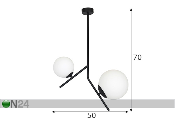 Подвесной светильник Luna размеры