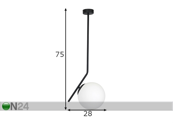 Подвесной светильник Luna размеры