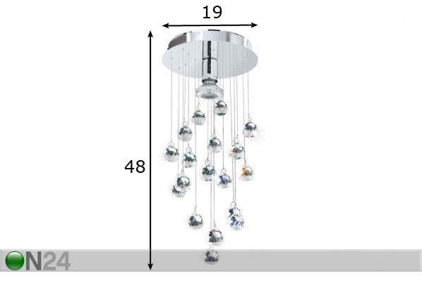 Подвесной светильник Luxy LED размеры