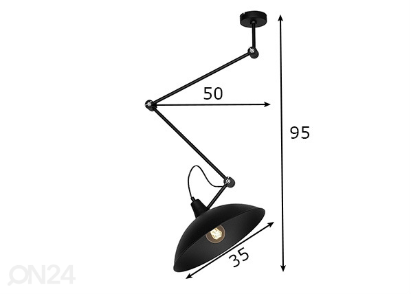 Подвесной светильник Melos размеры