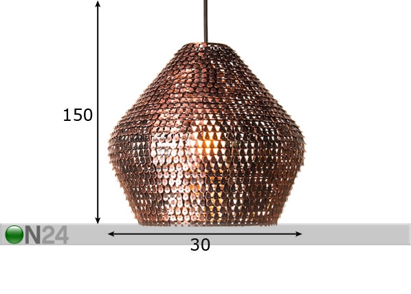 Подвесной светильник Mesh Copper размеры