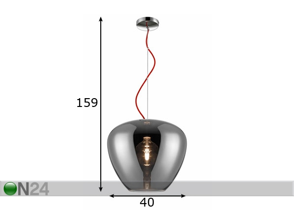 Подвесной светильник Minas Smoky размеры