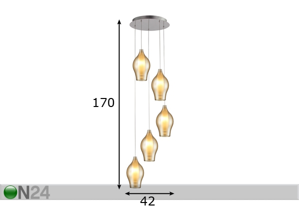 Подвесной светильник Miranda размеры