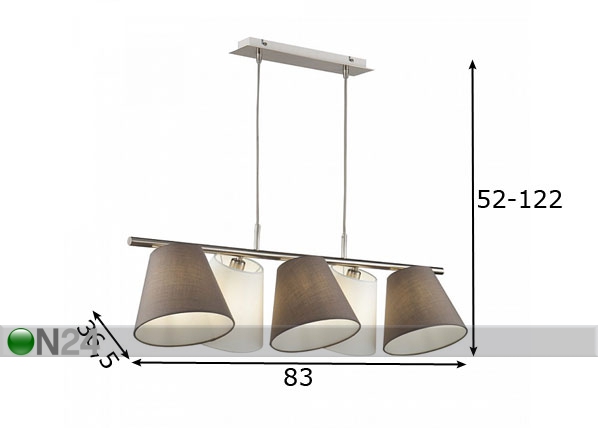 Подвесной светильник Modern Tarrasa размеры
