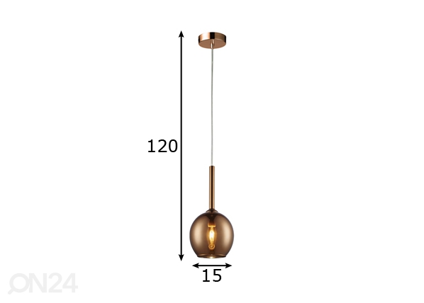 Подвесной светильник Monic Copper размеры
