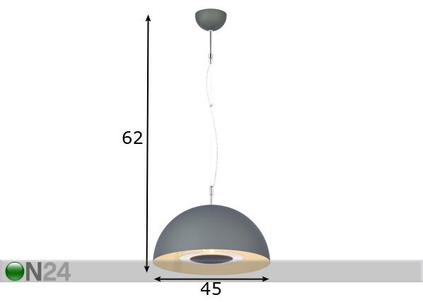 Подвесной светильник Moro Grey Ø 45 см размеры