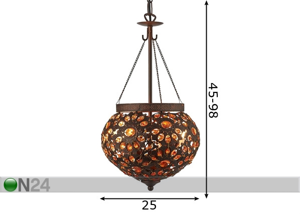 Подвесной светильник Moroccan размеры