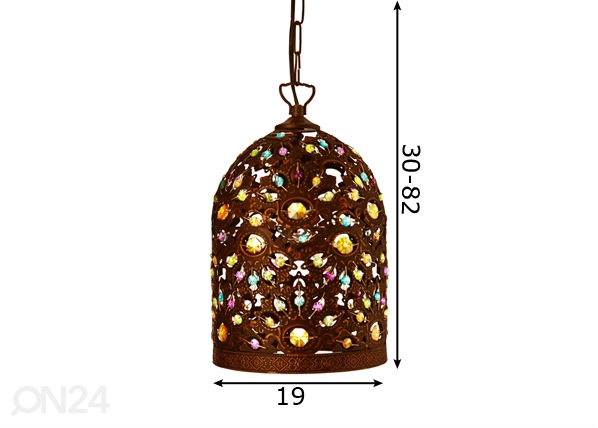 Подвесной светильник Moroccan размеры