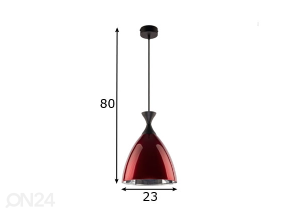 Подвесной светильник Nero Red размеры