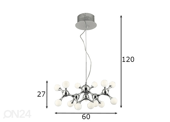 Подвесной светильник Neurono 15 размеры