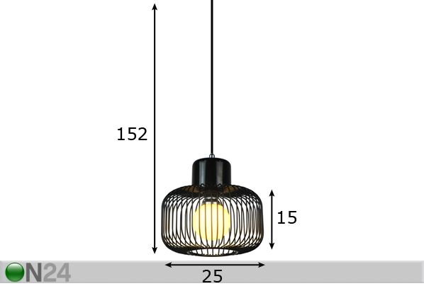 Подвесной светильник Nomi размеры