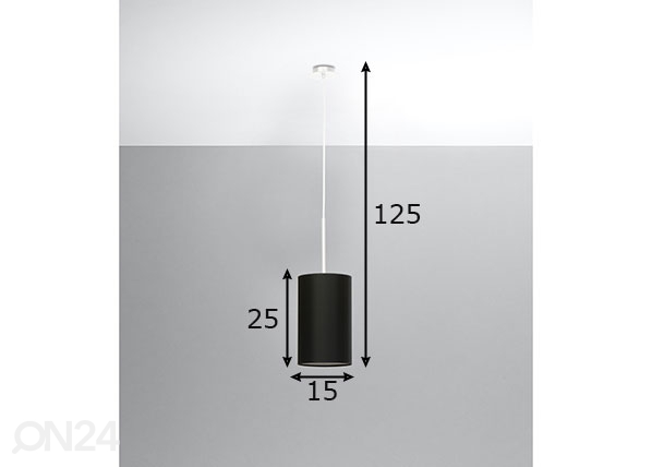 Подвесной светильник Otto 15 cm, черный размеры