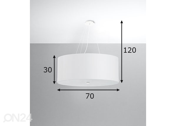 Подвесной светильник Otto 70 cm, белый размеры