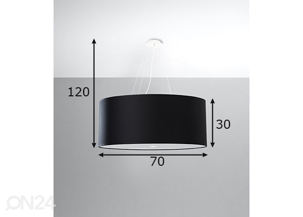 Подвесной светильник Otto 70 cm, черный размеры