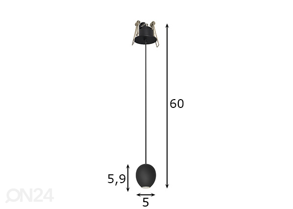 Подвесной светильник Ovum размеры