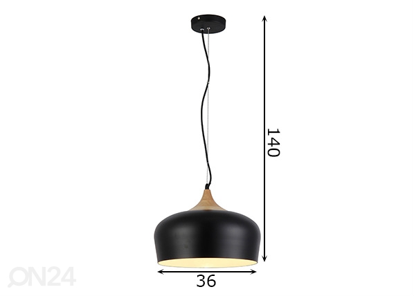Подвесной светильник Parma Ø36 cm размеры