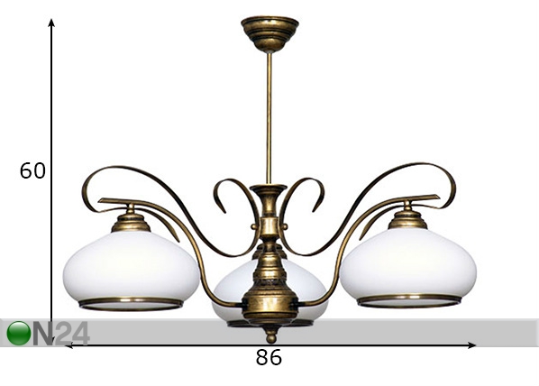 Подвесной светильник Patyna VIII размеры