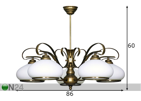 Подвесной светильник Patyna VIII размеры