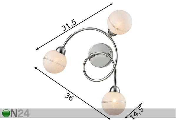 Подвесной светильник Pearl размеры