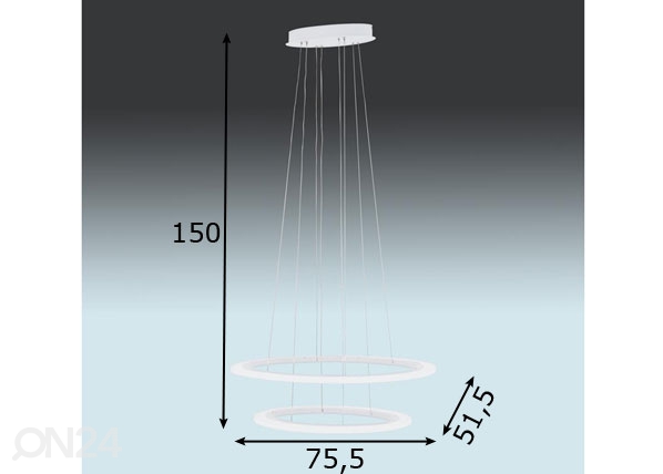 Подвесной светильник Penaforte LED размеры